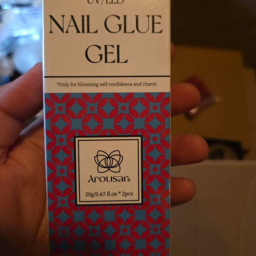 Nail Glue Gel - Red and Blue